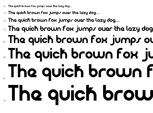 Patinio Basica font waterfall